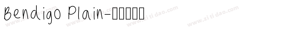 Bendigo Plain字体转换